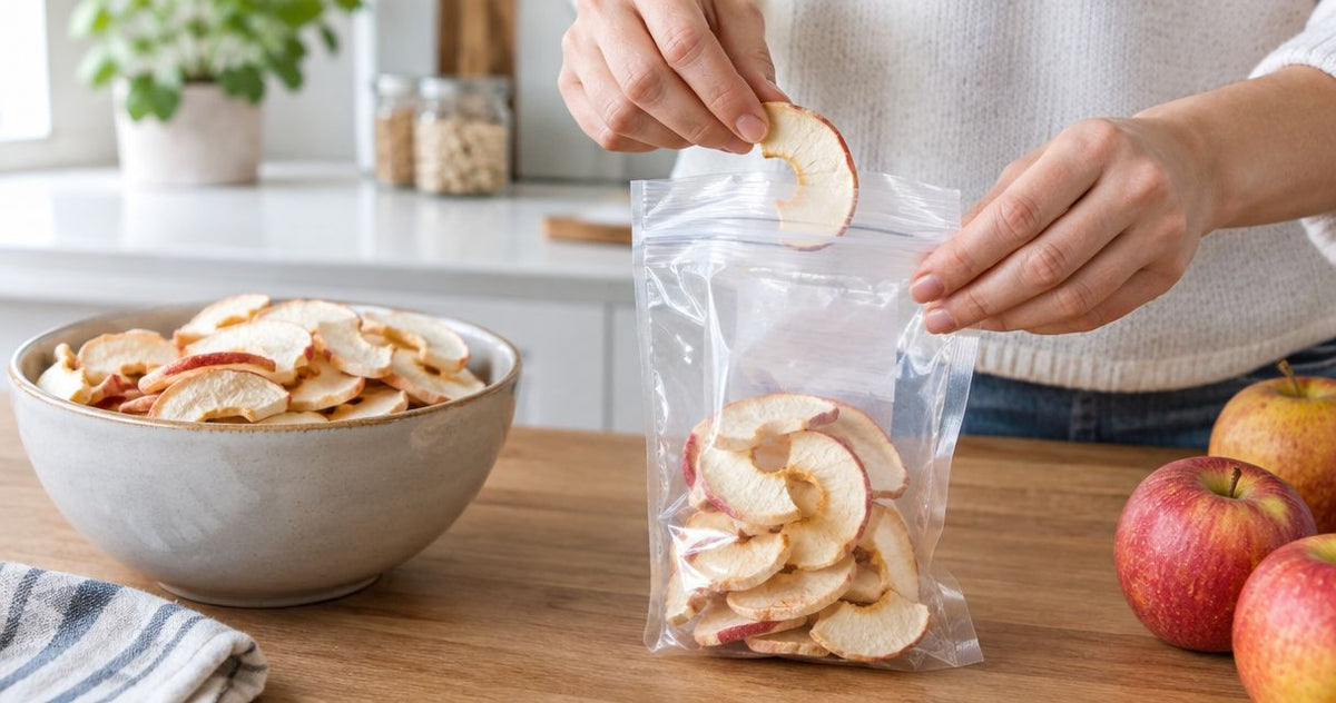 How to pack freeze-dried apples without crushing them