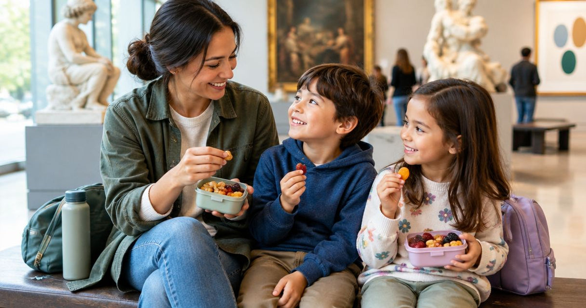 Healthy packaged snacks for museum days with kids