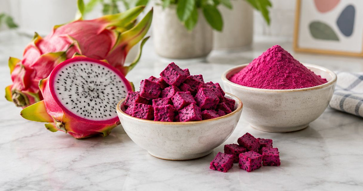 Freeze-dried dragon fruit pieces or powder: which should you buy?