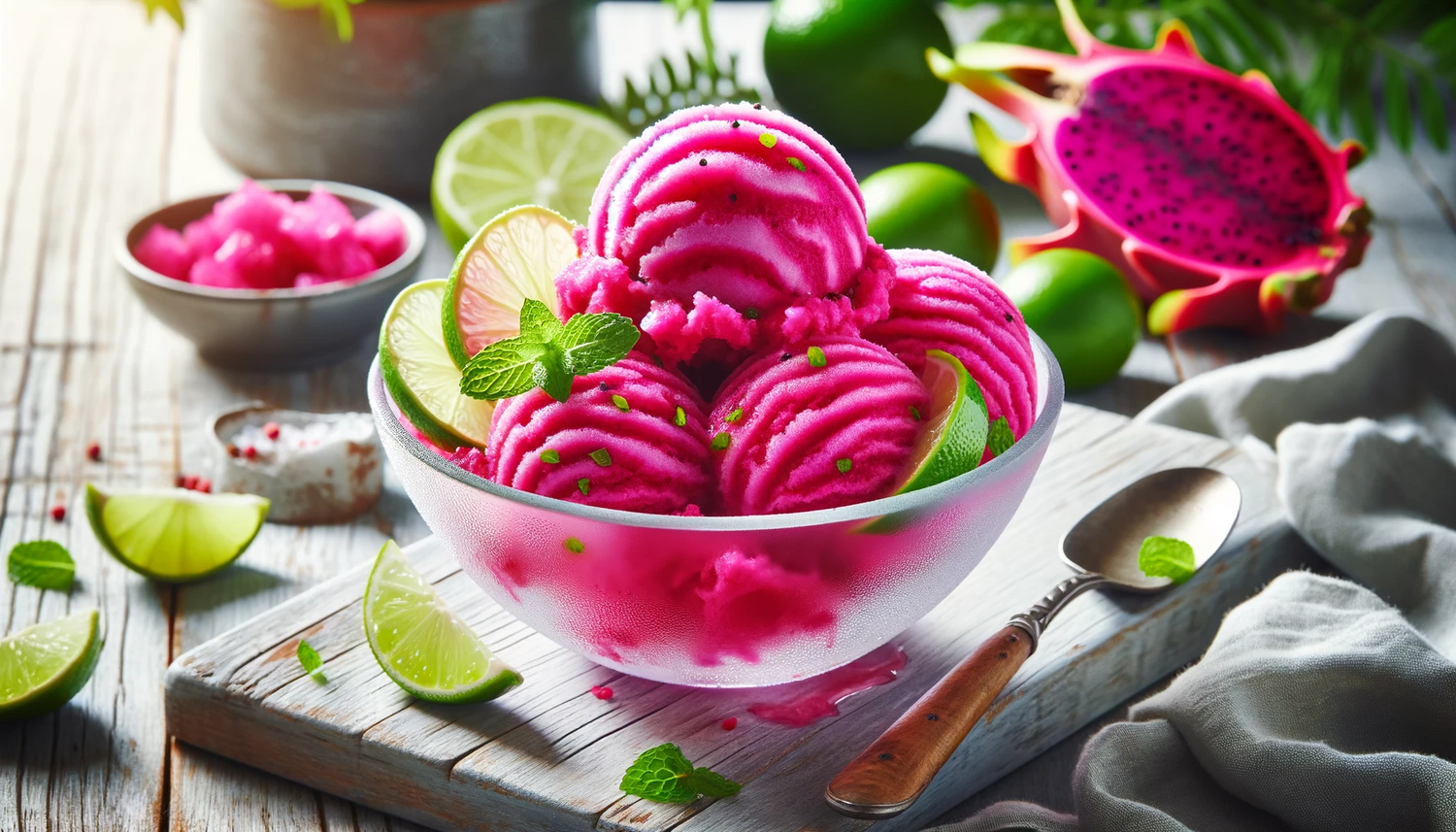 Dragonfruit Lime Sorbet Recipe