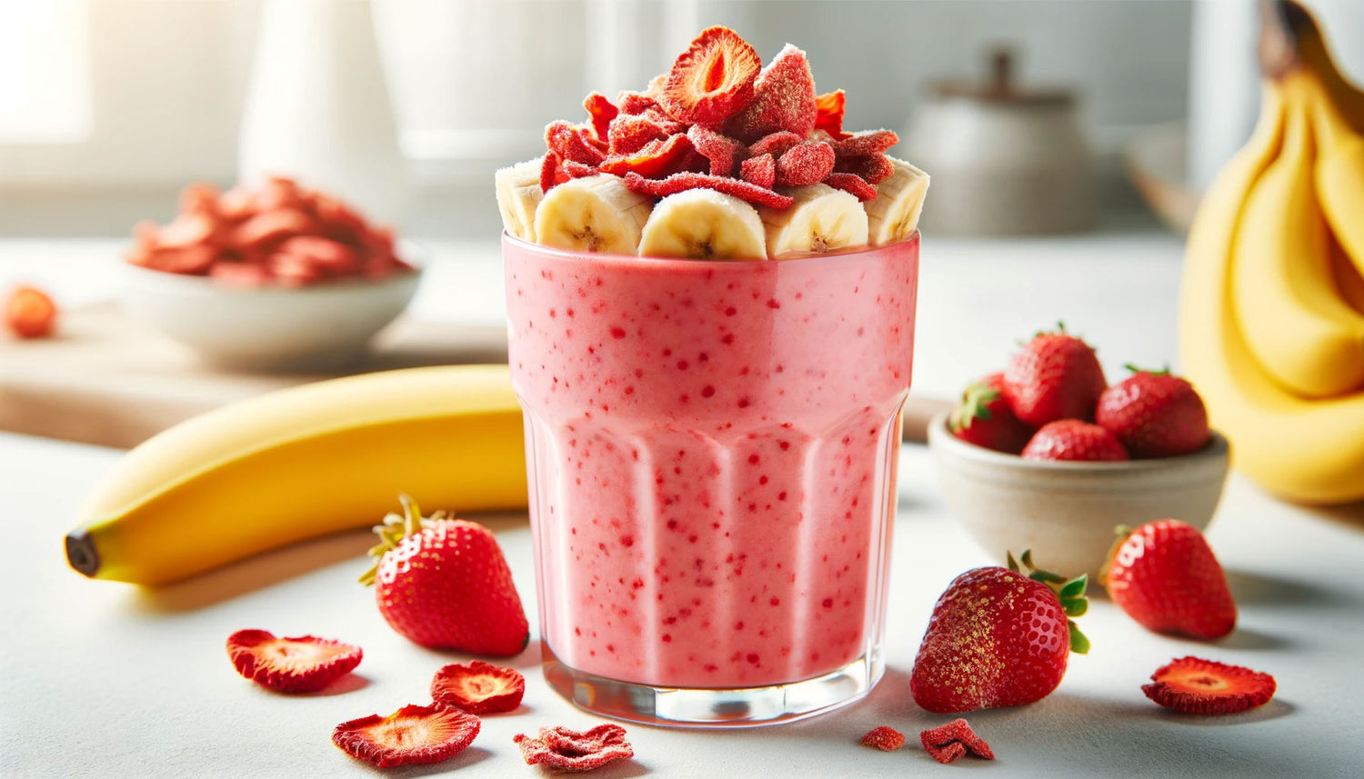 Strawberry Banana Protein Smoothie