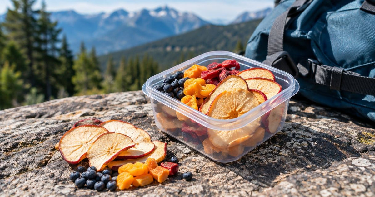 How to pack hiking snacks so fruit crisps stay whole