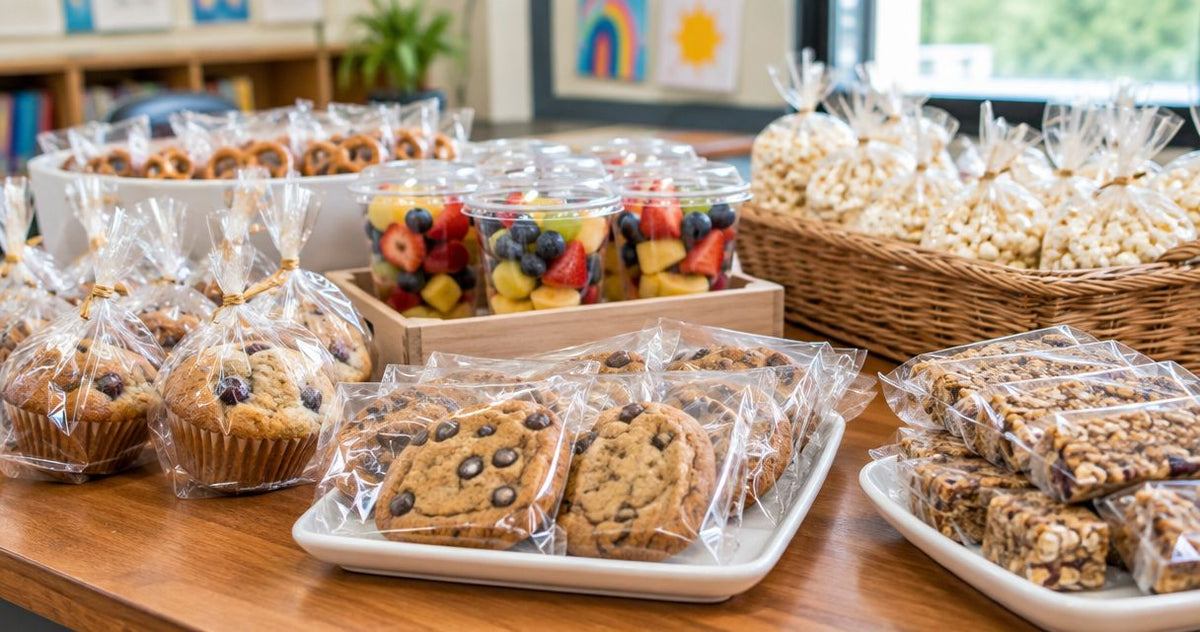 Nut-free snacks for school bake sales: packaged options