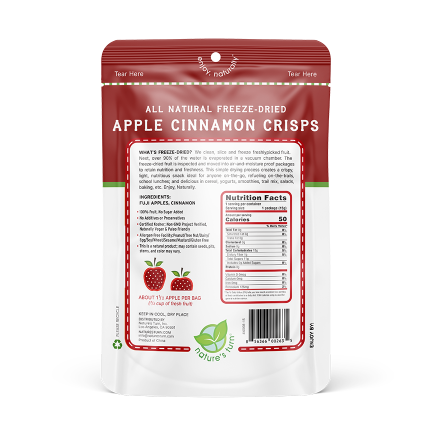 Freeze-Dried Apple Cinnamon Crisps – naturesturn.com