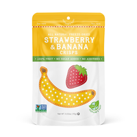Nature's Turn Freeze-Dried Strawberry & Banana Crisps - Front of Package